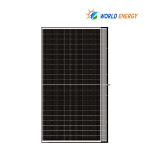 Tấm Pin Năng Lượng Mặt Trời World Energy 630W – Viền Đen Hai Mặt Kính (WE-132G12RHC630W)