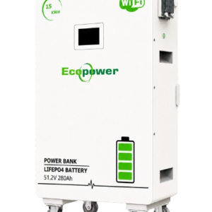 Pin Lithium Ecopower 51.20V 280Ah 14.336kWh (W15-5A) – Dòng pin lưu trữ LFP